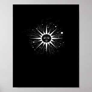 Whimsigoth Night Sky Sun Moon Witchy Classic Hallo Poster