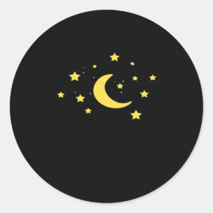 Whimsigoth Night Sky Sun Moon Witchy Classic Round Sticker