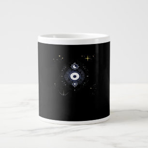 Whimsigoth Night Sky Sun Moon Witchy Classic Vinta Large Coffee Mug