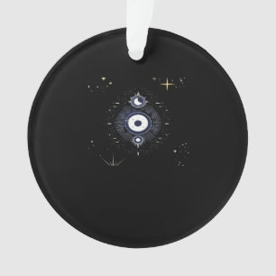 Whimsigoth Night Sky Sun Moon Witchy Classic Vinta Ornament