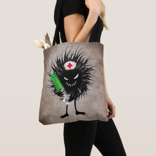 Whimsigoth Nurse Funny Evil Creature Tote Bag