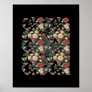 Whimsigoth Old Victorian Floral Oil Painting Class Poster