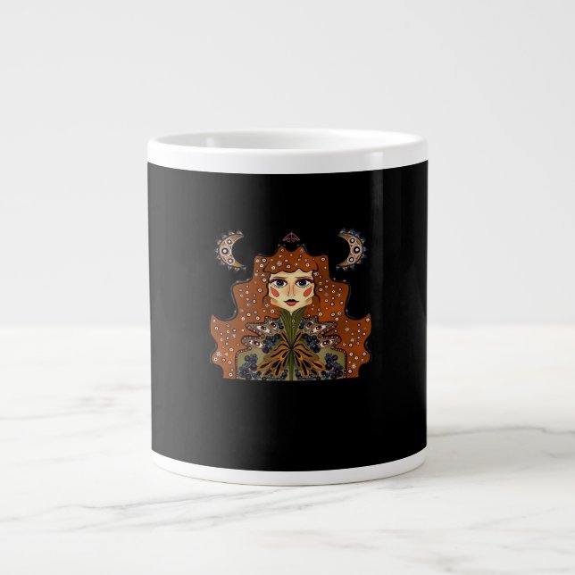 Whimsigoth Portrait Classic Large Coffee Mug (Front)