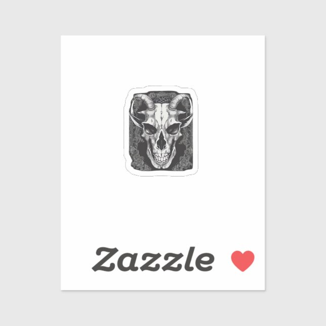 Whimsigoth Skull Gothic  Aesthetic Design Classic (Sheet)