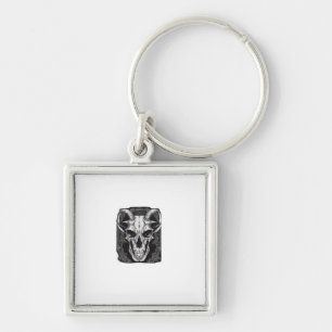 Whimsigoth Skull Gothic  Aesthetic Design Classic Key Ring