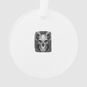Whimsigoth Skull Gothic Aesthetic Design Classic Ornament
