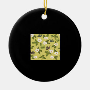 Whimsigoth Snail Classic Ceramic Ornament