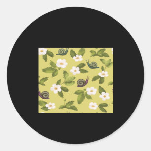 Whimsigoth Snail Classic Classic Round Sticker