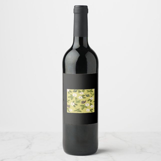 Whimsigoth Snail Classic Wine Label (Front)