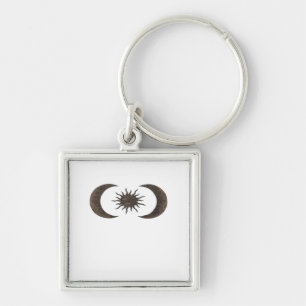 Whimsigoth Sun And Moons Key Ring