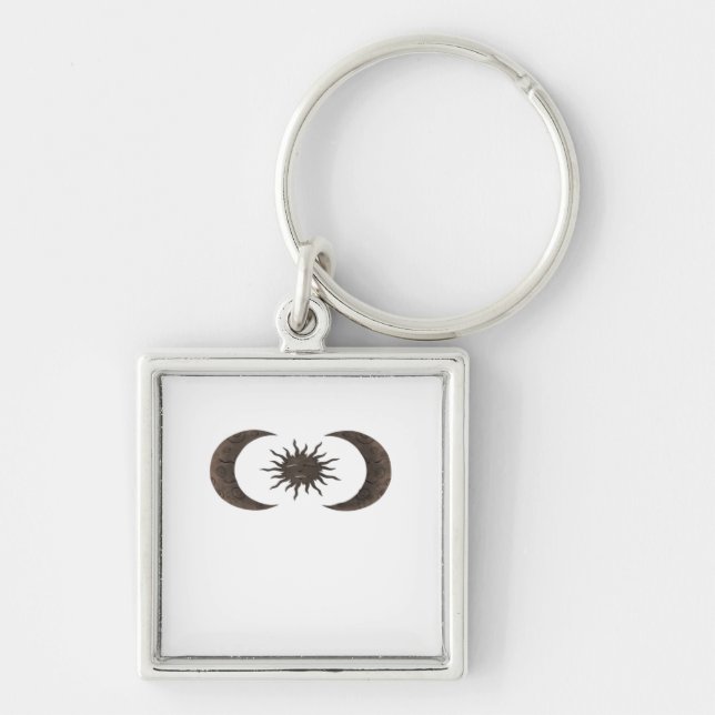 Whimsigoth Sun And Moons Key Ring (Front)