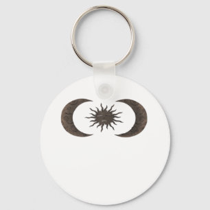 Whimsigoth Sun And Moons Key Ring