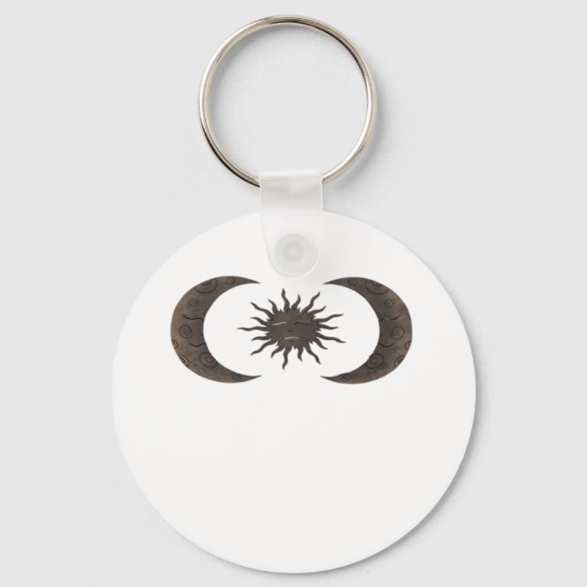 Whimsigoth Sun And Moons Key Ring (Front)