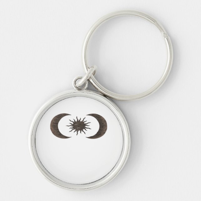 Whimsigoth Sun And Moons Key Ring (Front)