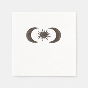 Whimsigoth Sun And Moons Napkin
