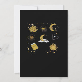 Whimsigoth Sun Moon Witchy Classic Holiday Card