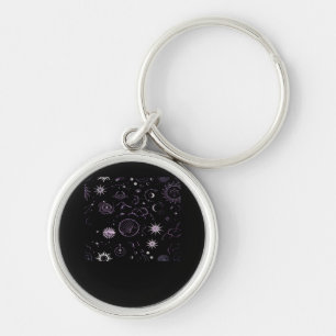 Whimsigoth Sun Moon Witchy Classic Key Ring