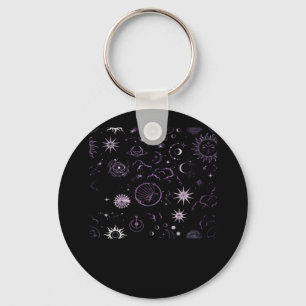 Whimsigoth Sun Moon Witchy Classic Key Ring