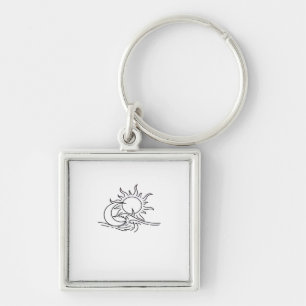 Whimsigoth Sun Sea Witchy Key Ring