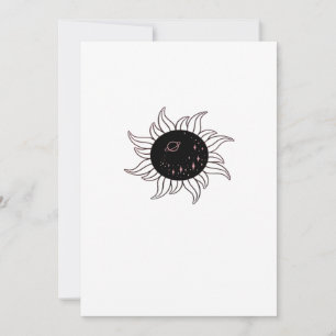 Whimsigoth Sun Space Mountains And Sunset Holiday Card