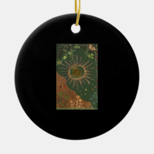 Whimsigoth Swirl Poster Ceramic Ornament