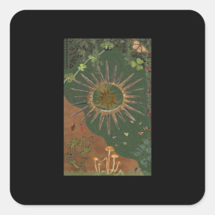 Whimsigoth Swirl Poster Square Sticker