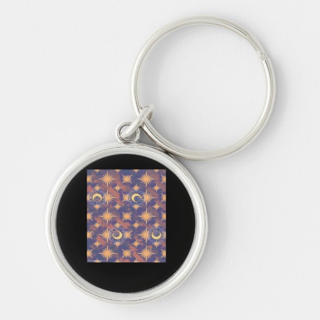 Whimsigoth Wallpaper Classic Key Ring (Front)