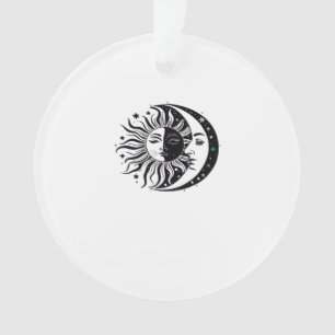 Whimsigoth Watercolour Sun Moon Witchy Classic Ornament