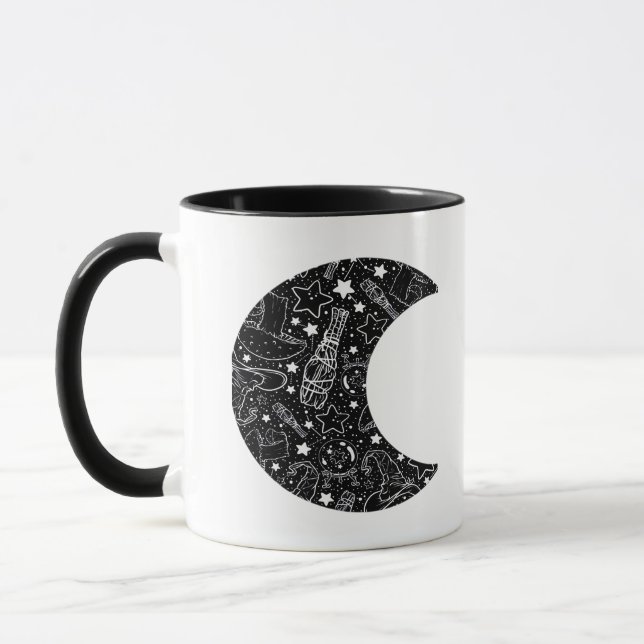 Whimsigoth Witch Moon Wicca Kawaii Goth Tattoo Ast Mug (Left)