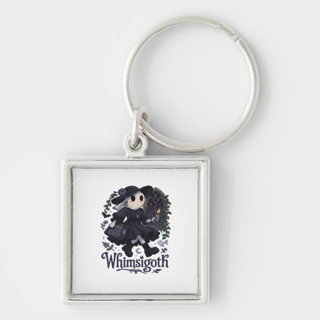 Whimsigoth With City Classic – Urban Magic Meets F Key Ring (Front)