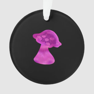 Whimsigoth Zen Pattern Mushroom Ornament
