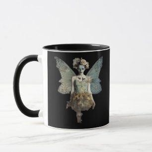 Whimsigoth Zombie Fairy Old Timey Gothic Moody Art Mug
