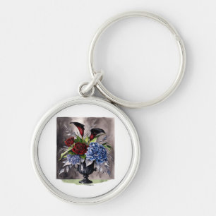 Whimsigothic – Gothic Floral Vase Aesthetic Classi Key Ring