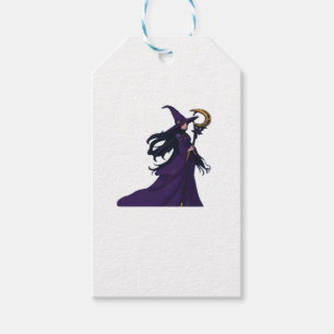 Whimsigothic Moon Witch Gift Tags