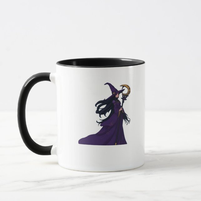 Whimsigothic Moon Witch Mug (Left)
