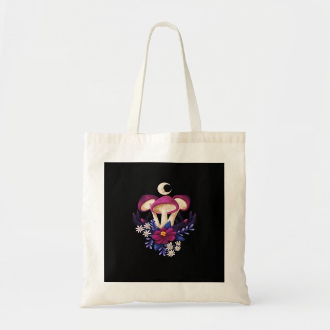 Whimsigothic Mushrooms Classic Tote Bag (Front)
