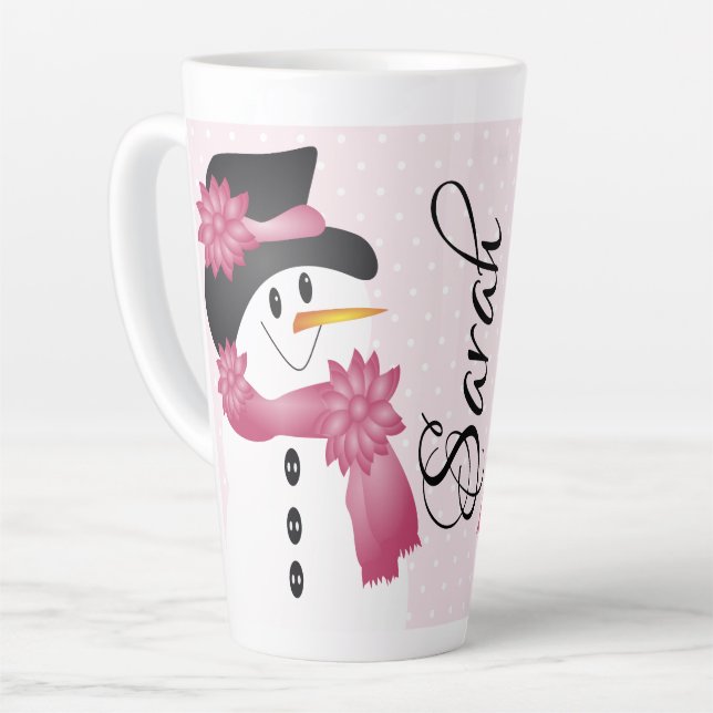 Whimsy And Fun With Polka Dots Latte Mug (Left Angle)