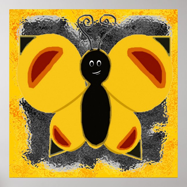 Whimsy Butterfly Poster (Front)