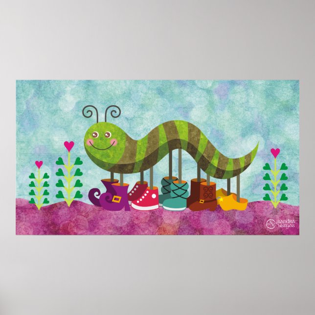whimsy caterpillar poster (Front)