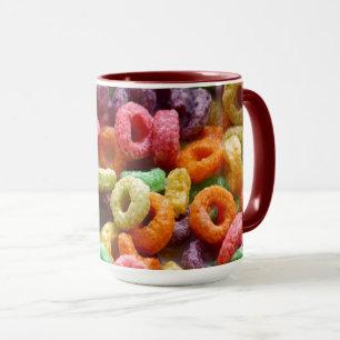 Whimsy Coloured Fruit Loops Photo Mug