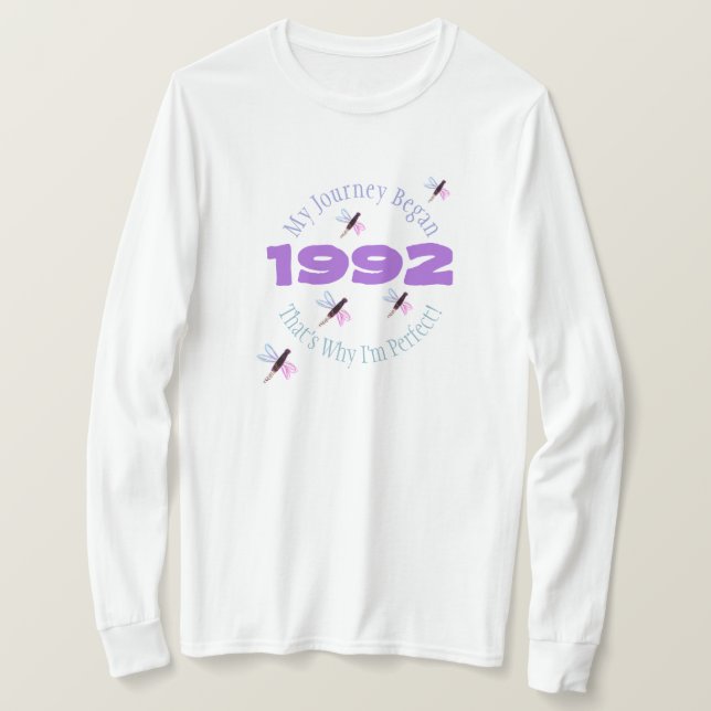 Whimsy Dragonfly Accented T-Shirt (Design Front)
