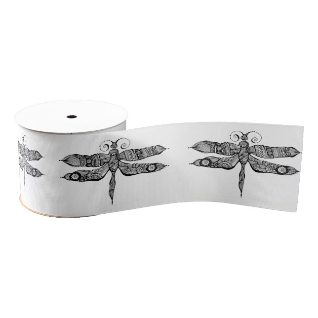 Whimsy Dragonfly Grosgrain Ribbon (Spool)