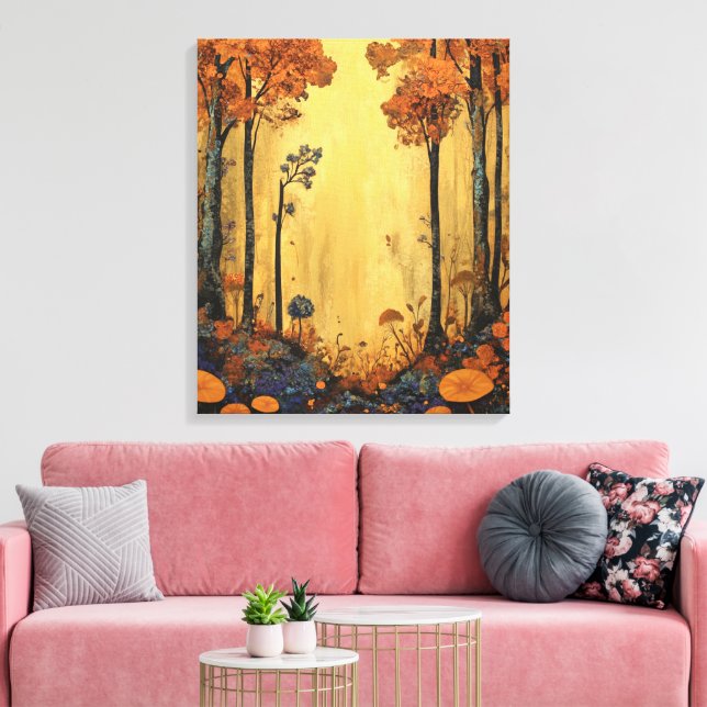 Whimsy-Enchanted-Forest Canvas Print (Insitu (LivingRoom))