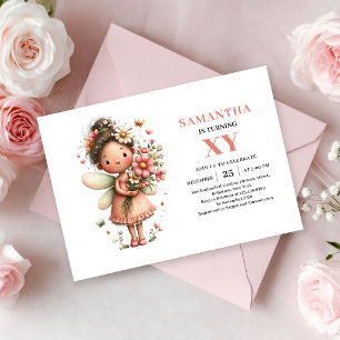Whimsy Fairy Girl 8th Birthday Blush Magic invites