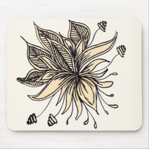 Whimsy Flower Mouse Pad