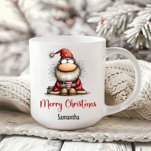 Whimsy Funny Santa Claus Cartoon Coffee Mug