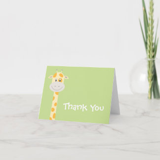 Whimsy Giraffe Thank You Card