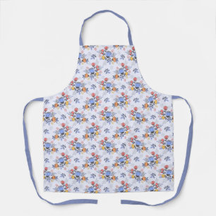 Whimsy Hand Drawn Flowers Apron