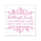 Whimsy Hand-drawn Leaves Family Return Address