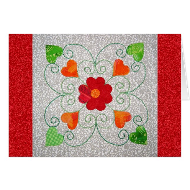 Whimsy Hearts Quilt - Block #2 (Front Horizontal)